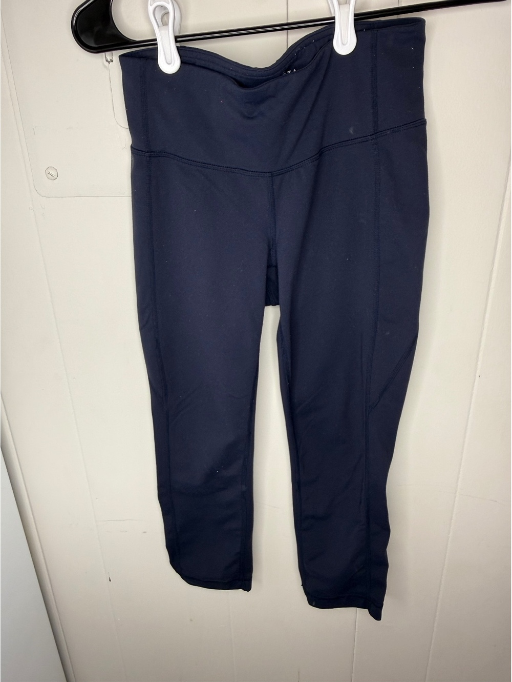 Athleta Women's Navy Blue High Waist Capri Leggings Size S